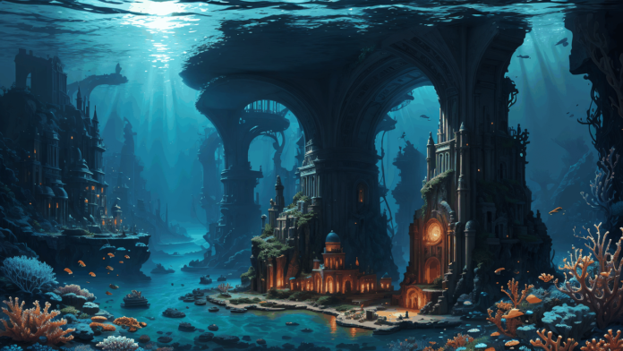 An underwater landscape as a sea of wonders
