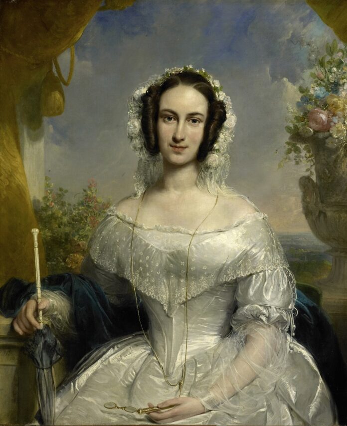 A portrait reminding Agnes Grey by Anne Brontē