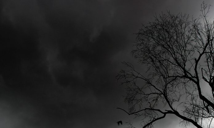 An image of a spooky nocturnal landscape evocative of the poem Midnight Delight