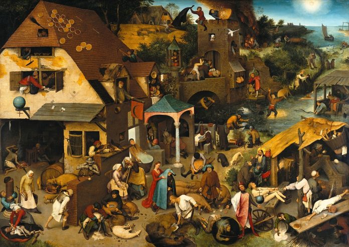 A Pieter Bruegel the Elder painting evocative of the atmosphere in