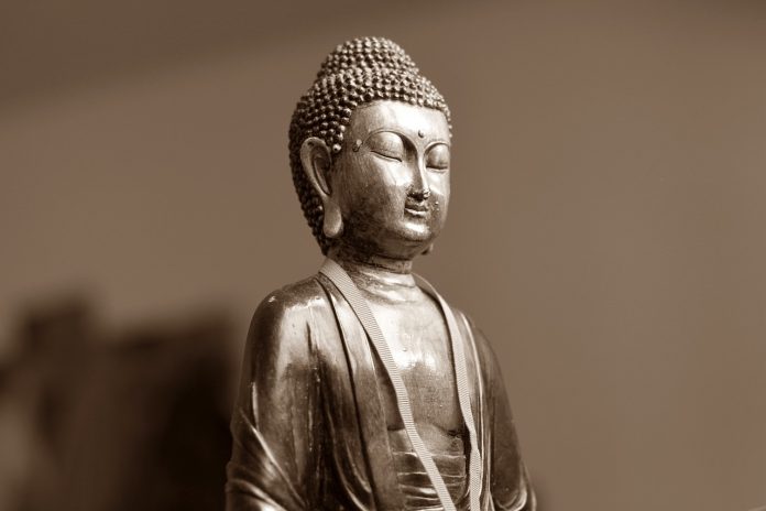 A Buddha statue reminiscent of the novel Siddhartha by Hermann Hesse