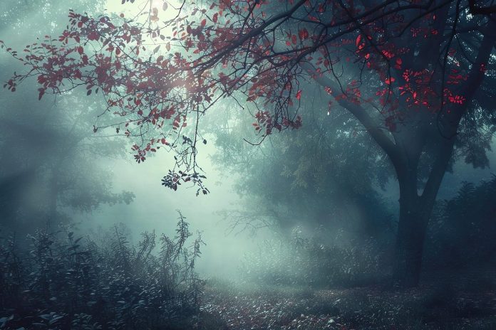 A foggy picture evoking the atmosphere of the poem The Abyss Of Forgotten Hopes